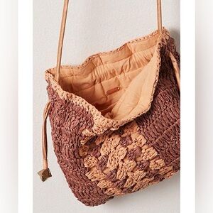Free People mini heatwave woven crossbody bag